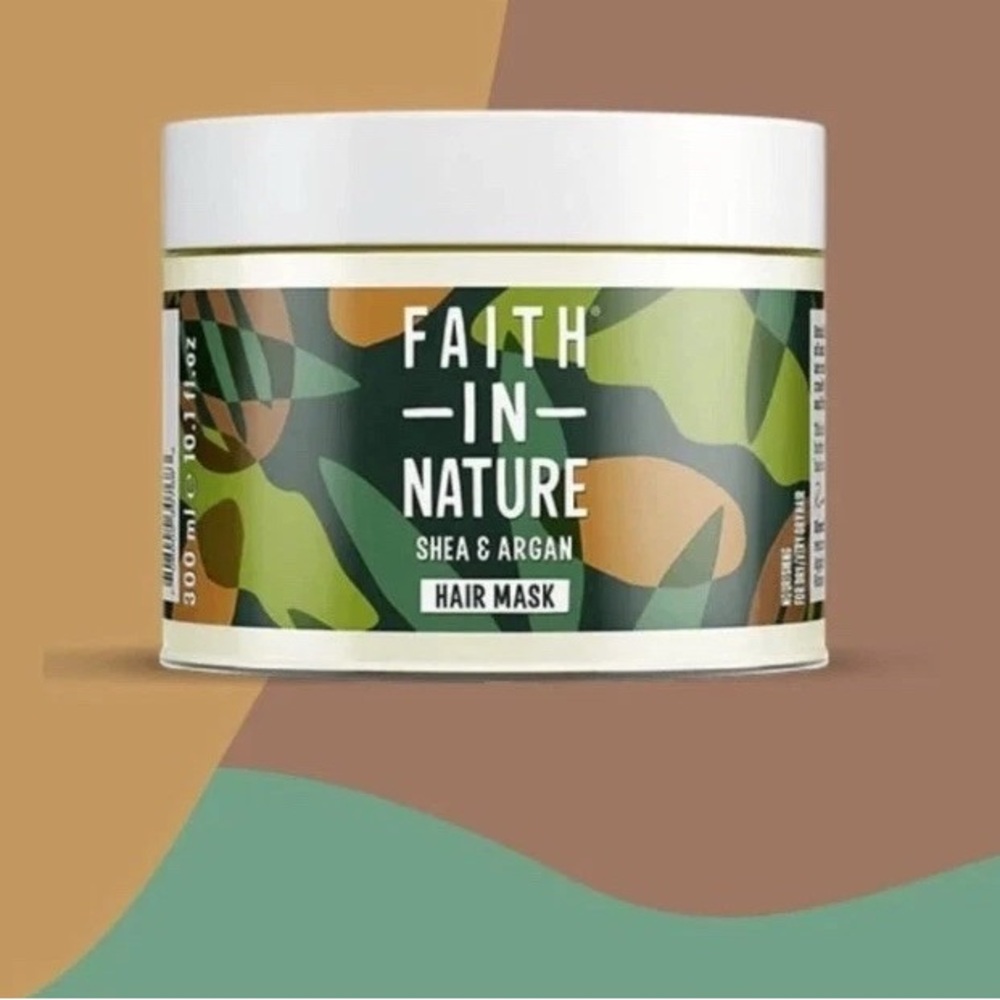 faith in nature shea & argan hair mask 10oz